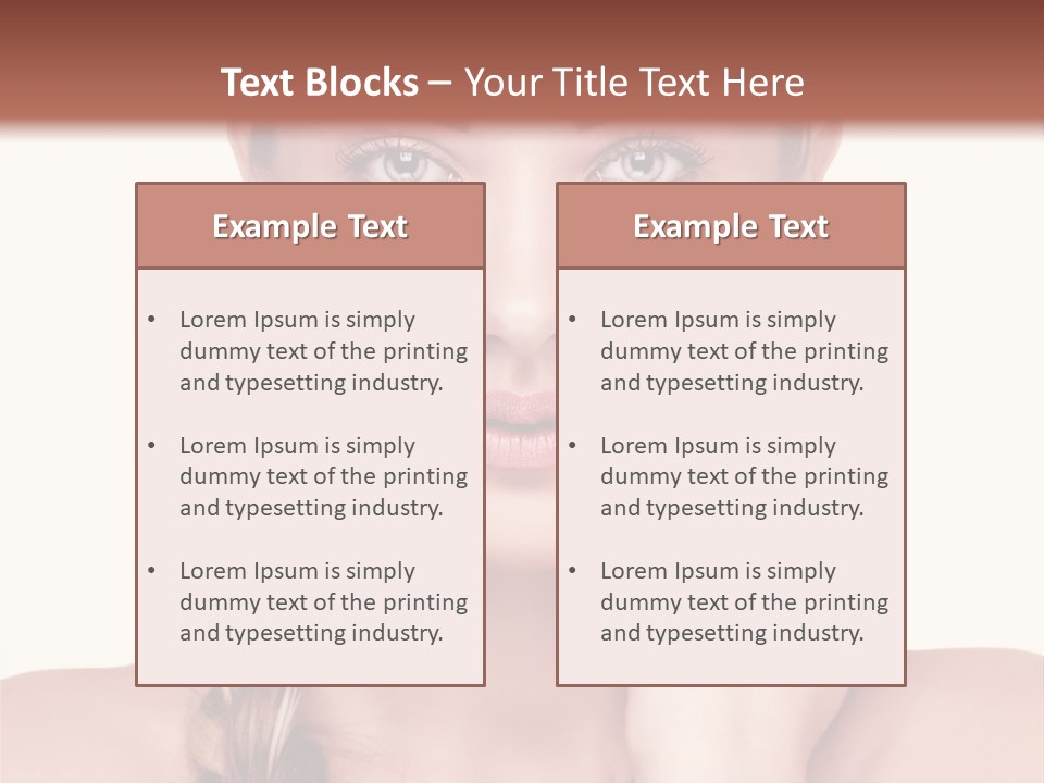 Copy Girl Wellness PowerPoint Template