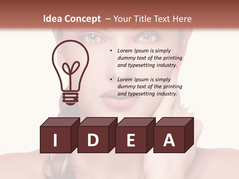 Copy Girl Wellness PowerPoint Template