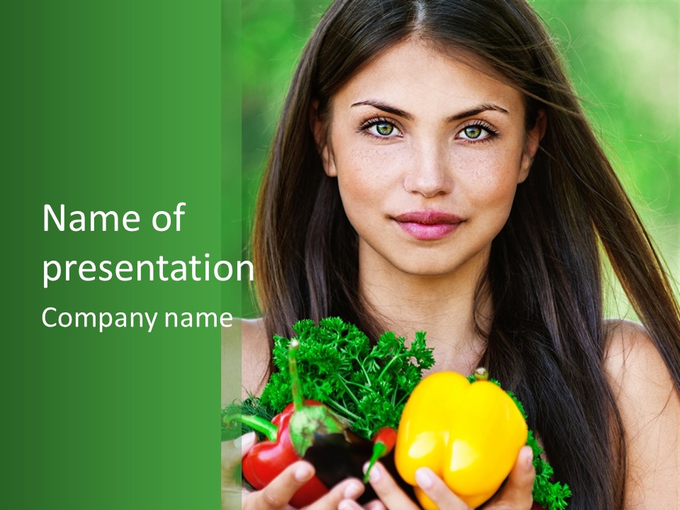 Vegetarian Aside Outdoors PowerPoint Template