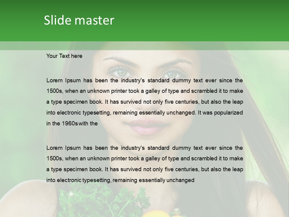 Vegetarian Aside Outdoors PowerPoint Template