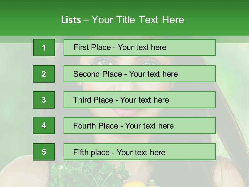 Vegetarian Aside Outdoors PowerPoint Template