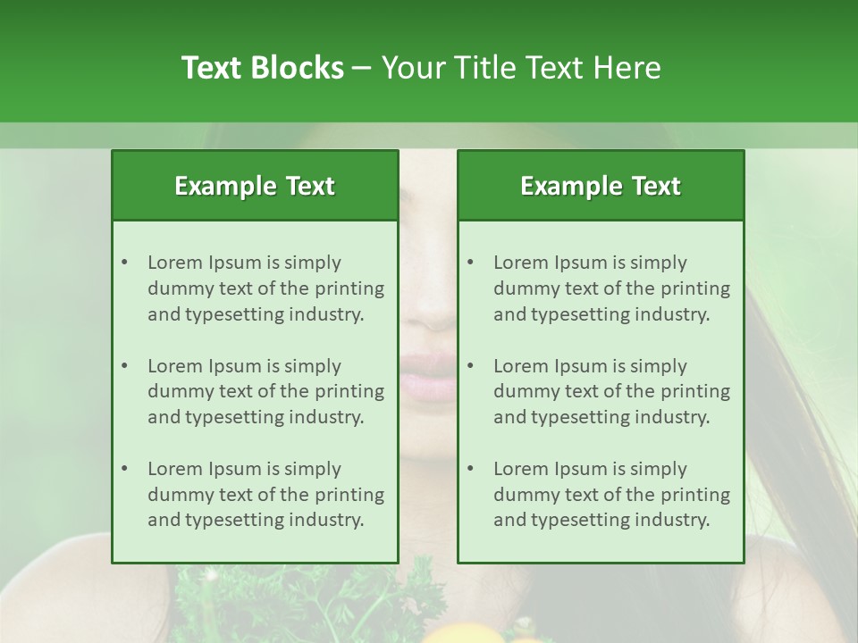 Vegetarian Aside Outdoors PowerPoint Template
