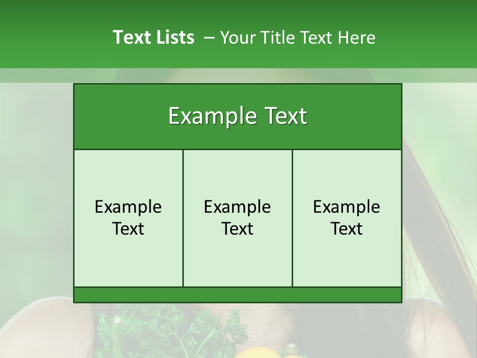 Vegetarian Aside Outdoors PowerPoint Template