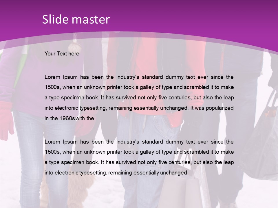 Winter Clothing Son Snow PowerPoint Template