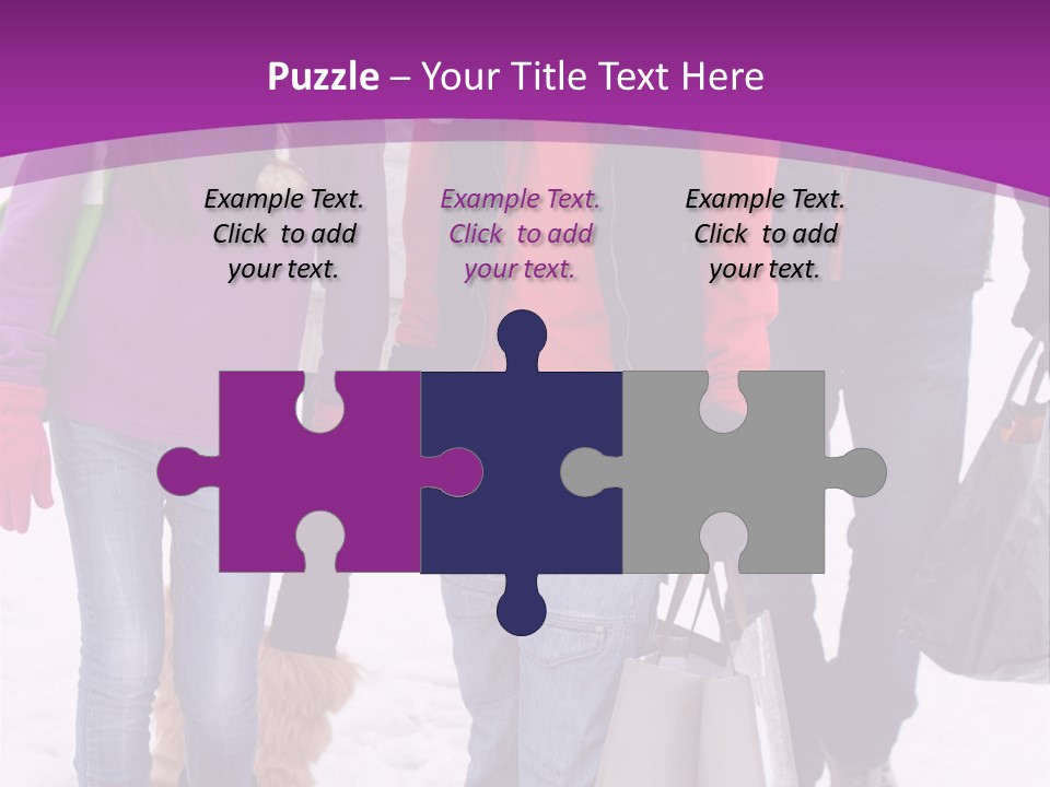 Winter Clothing Son Snow PowerPoint Template