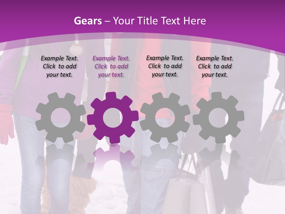 Winter Clothing Son Snow PowerPoint Template