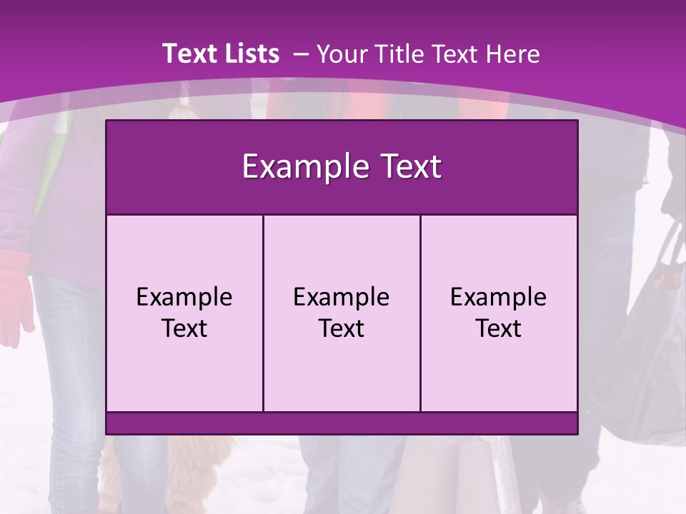 Winter Clothing Son Snow PowerPoint Template