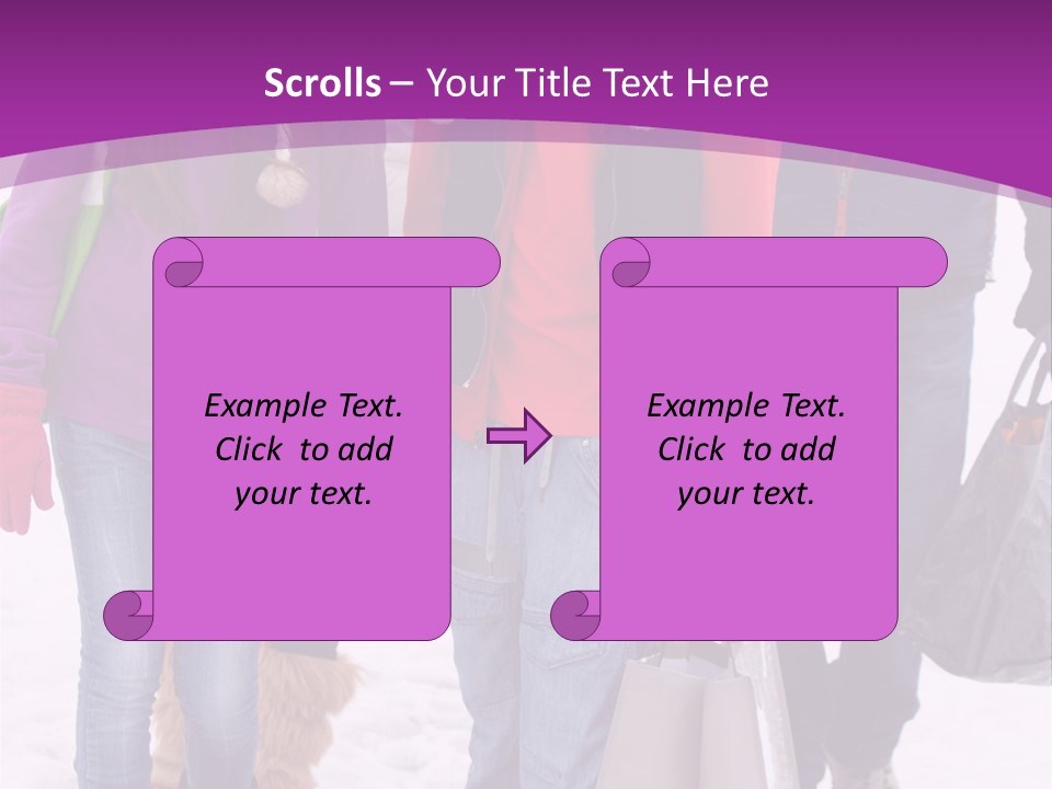 Winter Clothing Son Snow PowerPoint Template