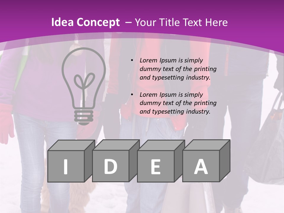 Winter Clothing Son Snow PowerPoint Template