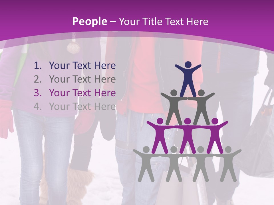 Winter Clothing Son Snow PowerPoint Template