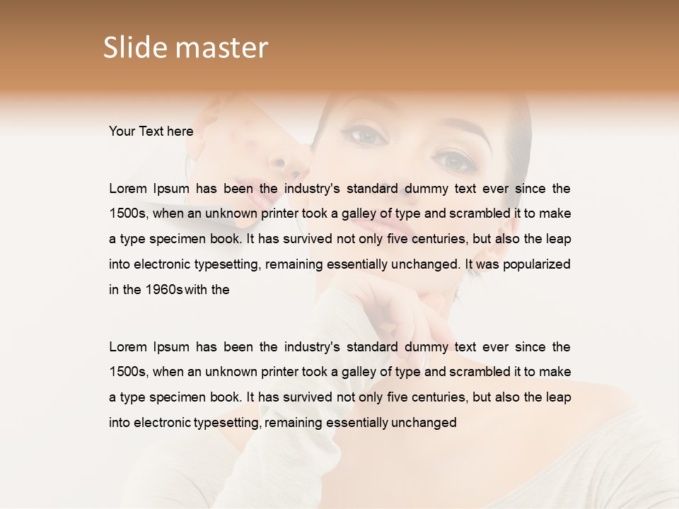 Lips Human Cheerful PowerPoint Template