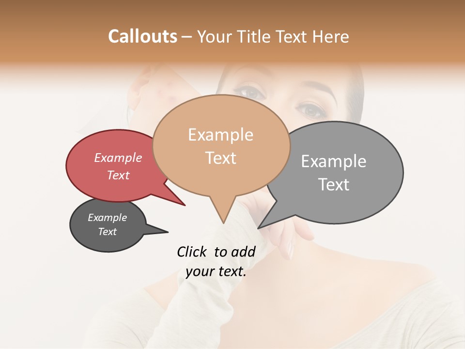 Lips Human Cheerful PowerPoint Template