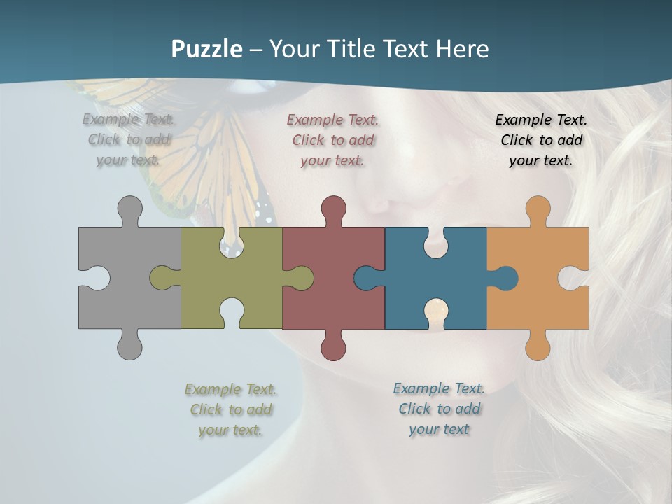 Mouth Insect Girl PowerPoint Template