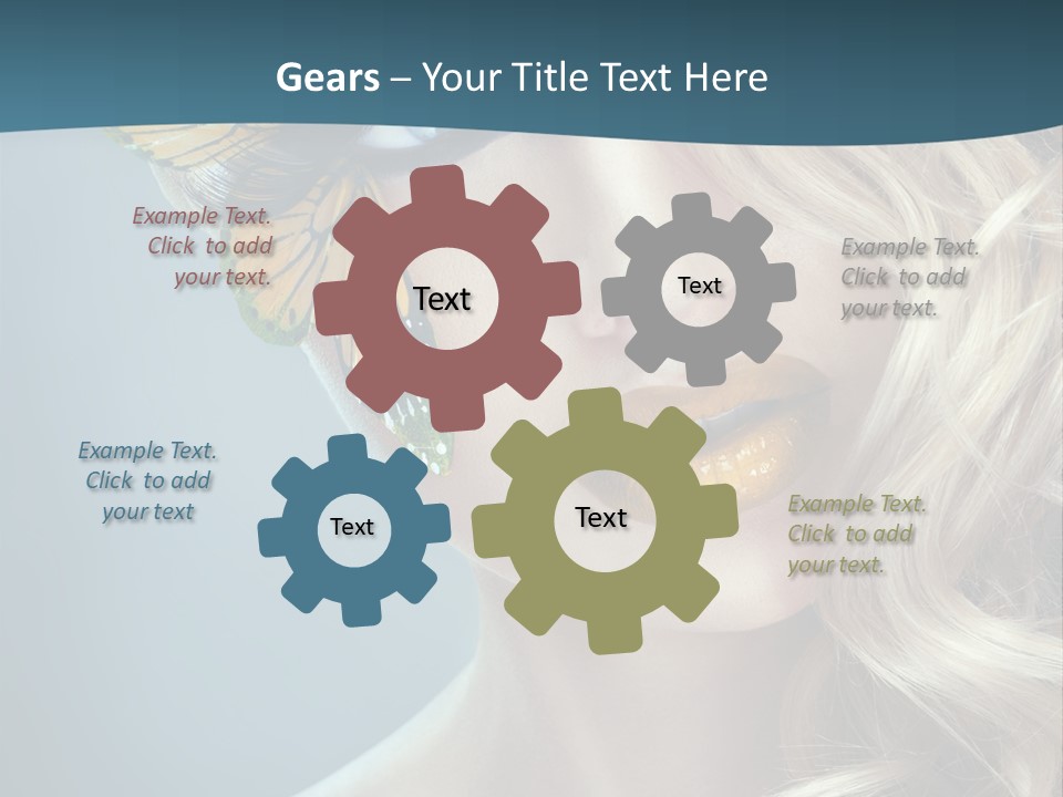 Mouth Insect Girl PowerPoint Template