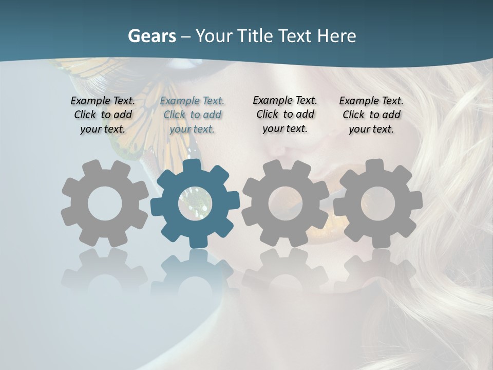 Mouth Insect Girl PowerPoint Template