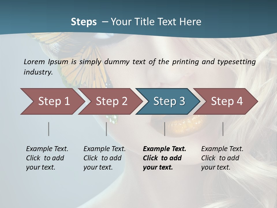 Mouth Insect Girl PowerPoint Template