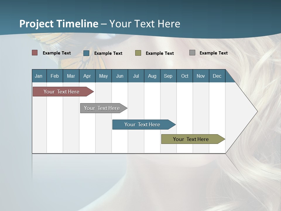 Mouth Insect Girl PowerPoint Template