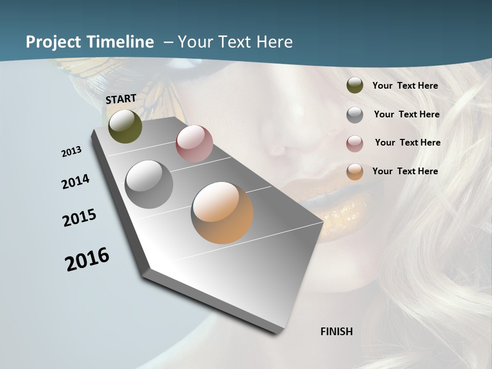 Mouth Insect Girl PowerPoint Template