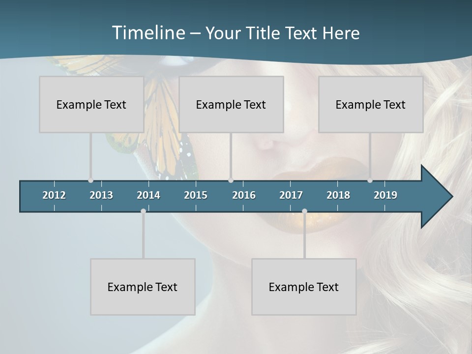 Mouth Insect Girl PowerPoint Template