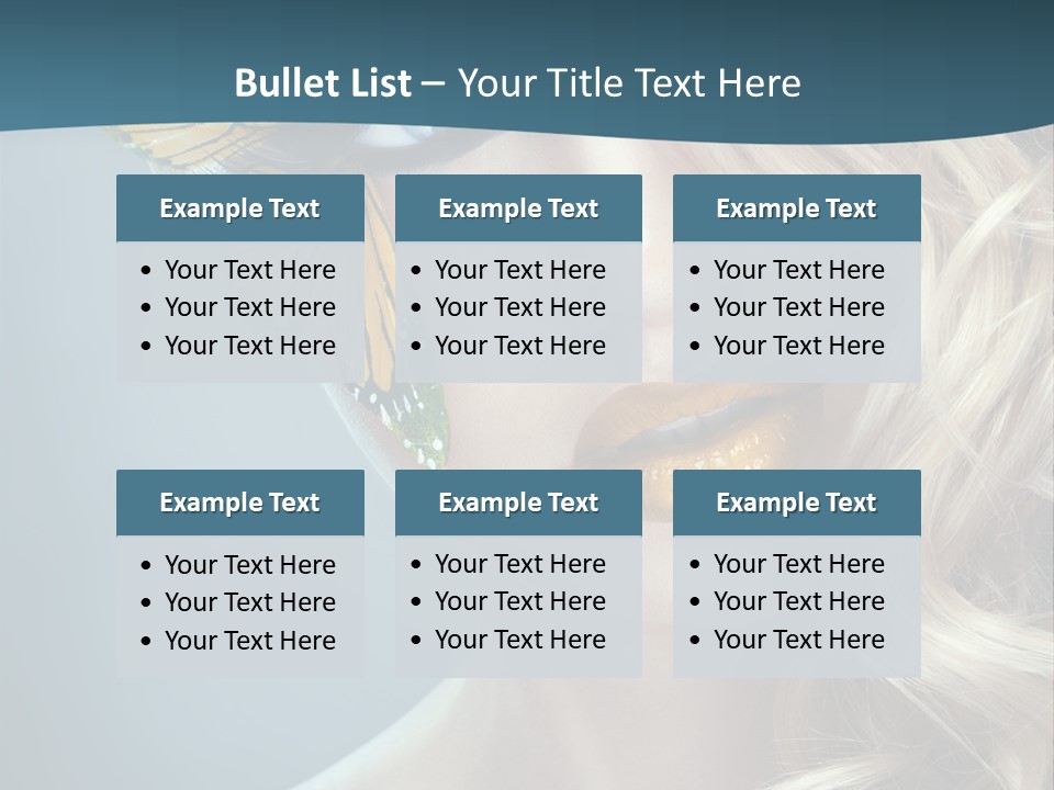 Mouth Insect Girl PowerPoint Template