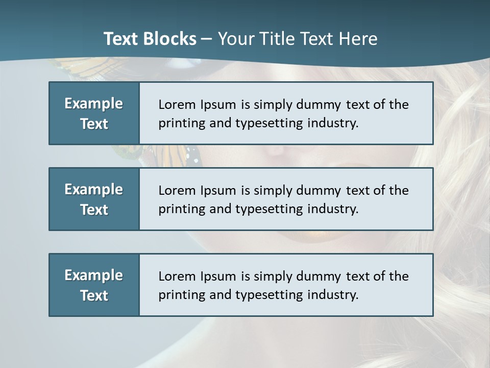 Mouth Insect Girl PowerPoint Template