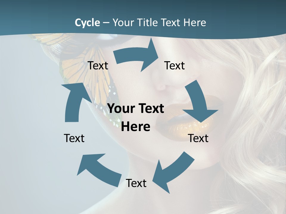 Mouth Insect Girl PowerPoint Template