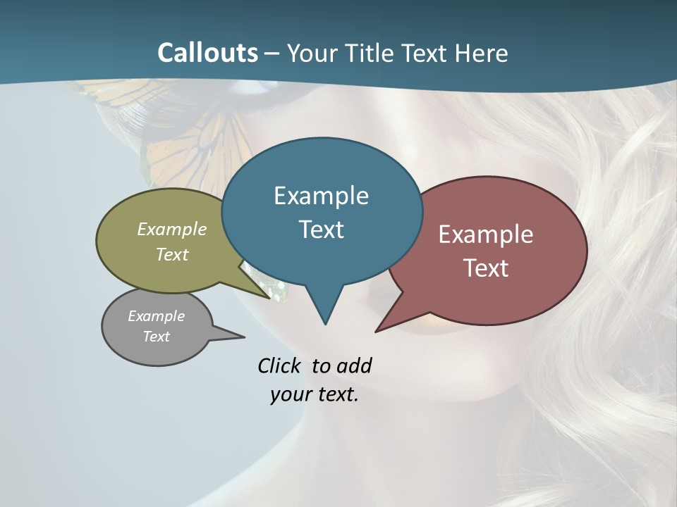 Mouth Insect Girl PowerPoint Template