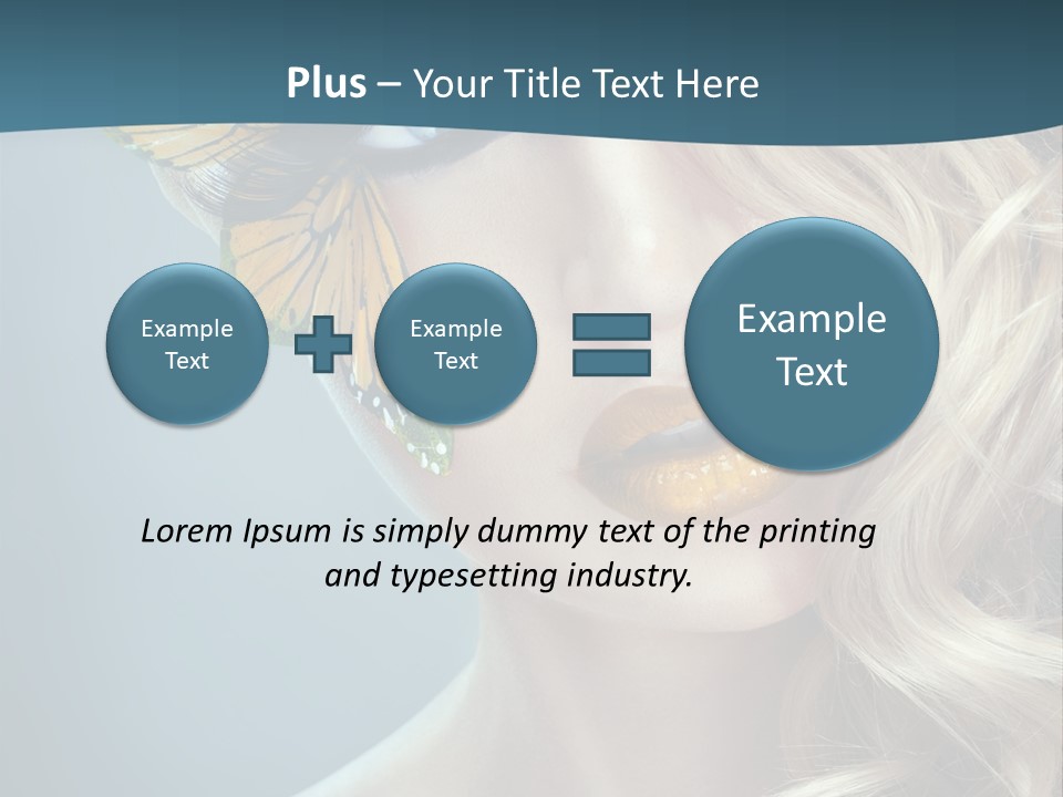 Mouth Insect Girl PowerPoint Template
