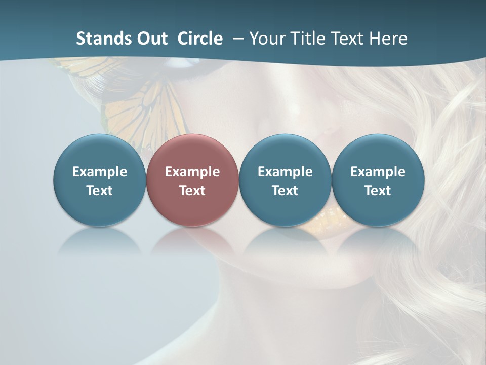 Mouth Insect Girl PowerPoint Template