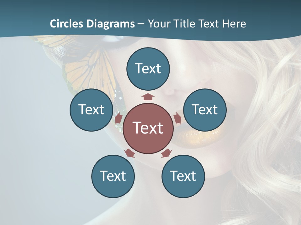 Mouth Insect Girl PowerPoint Template