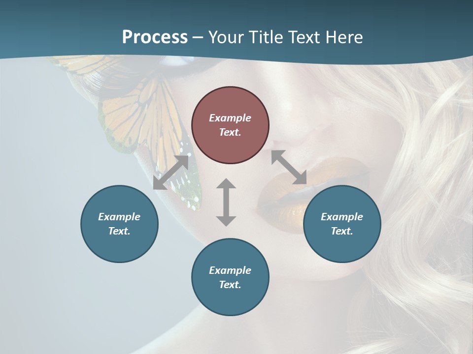 Mouth Insect Girl PowerPoint Template