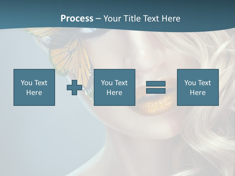 Mouth Insect Girl PowerPoint Template