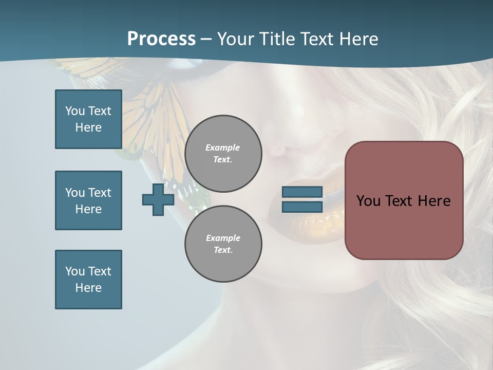Mouth Insect Girl PowerPoint Template