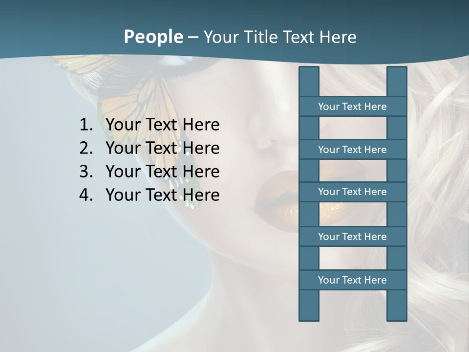 Mouth Insect Girl PowerPoint Template