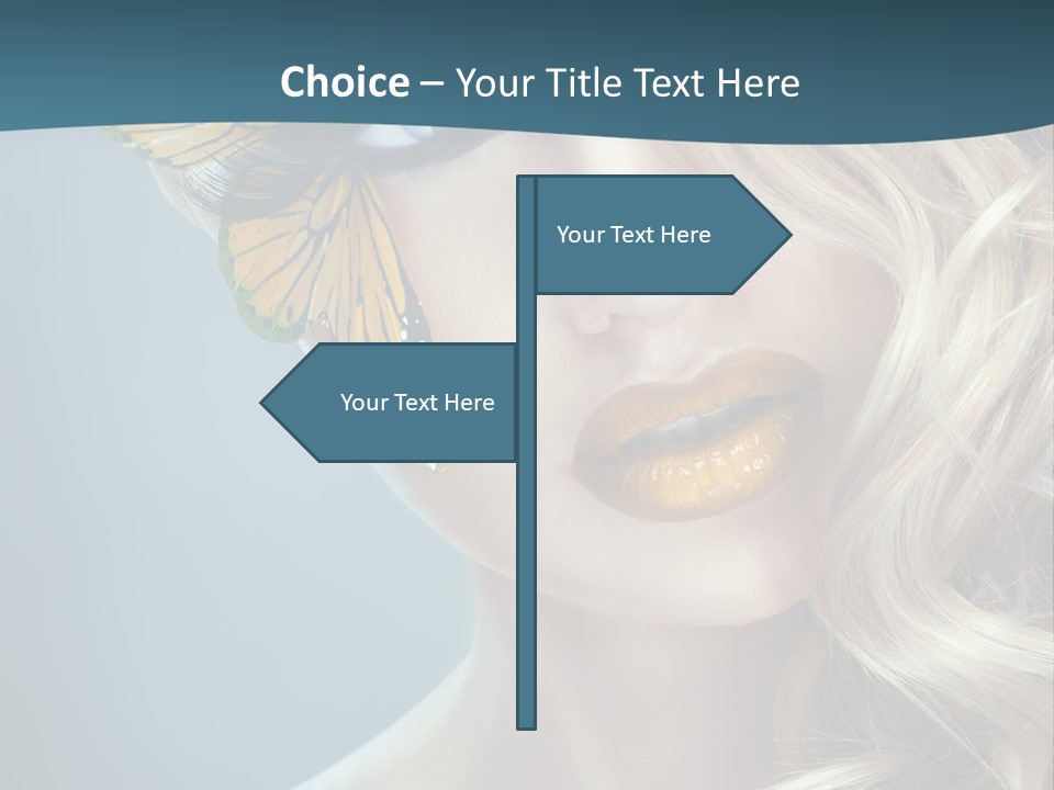 Mouth Insect Girl PowerPoint Template