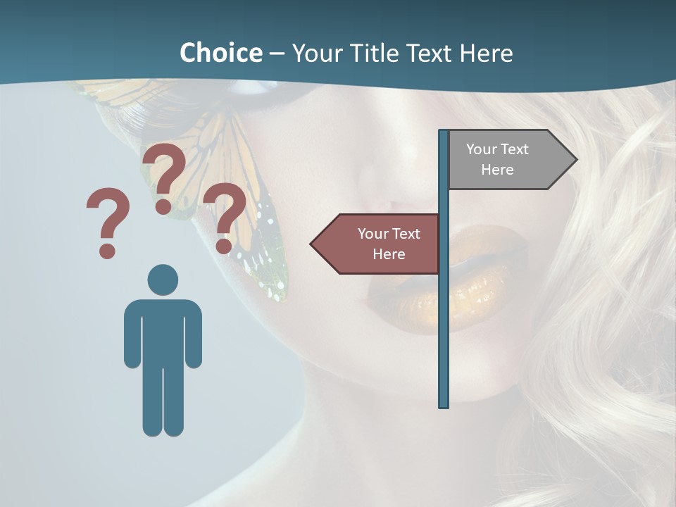 Mouth Insect Girl PowerPoint Template