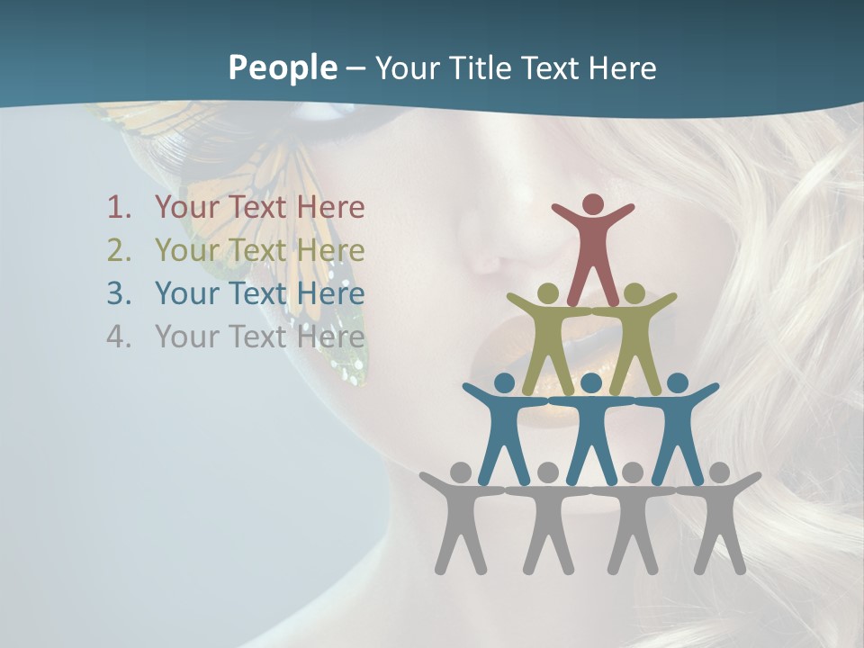 Mouth Insect Girl PowerPoint Template