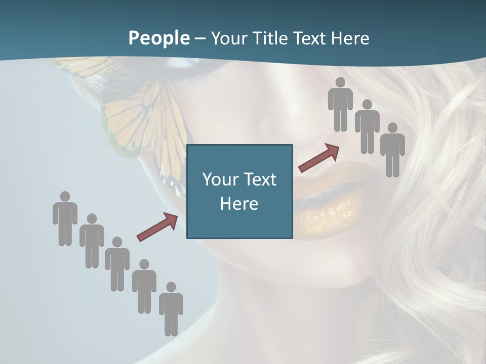 Mouth Insect Girl PowerPoint Template