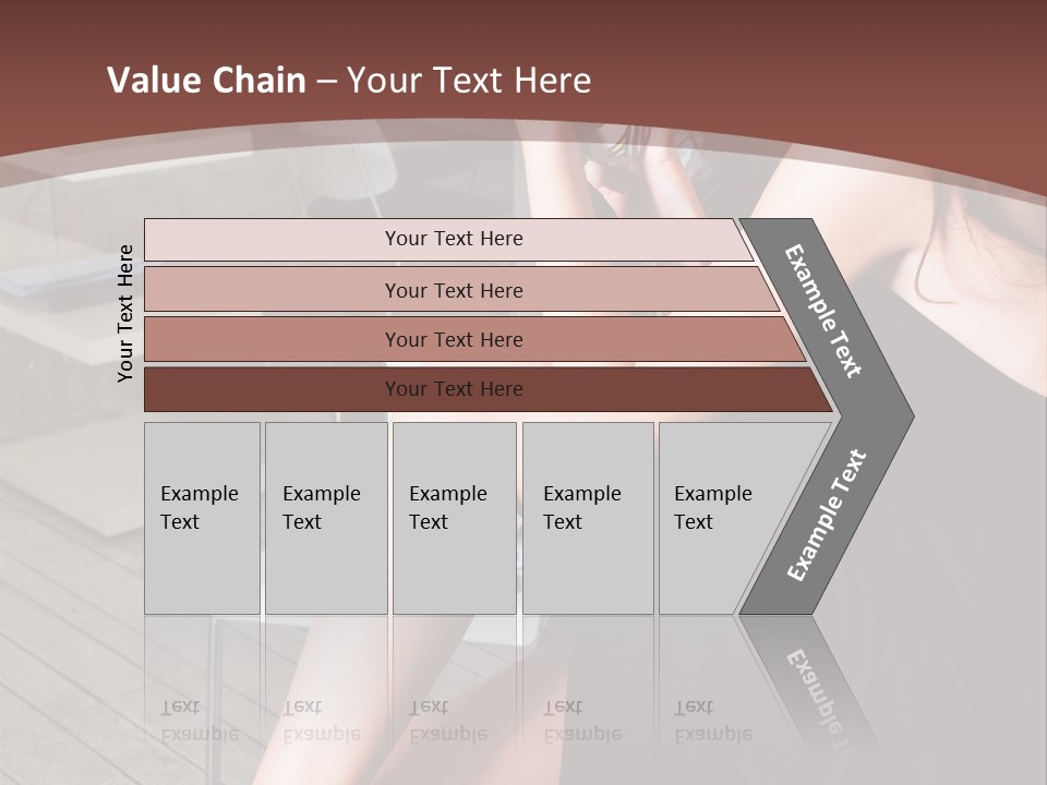 Coffee Sit Woman PowerPoint Template