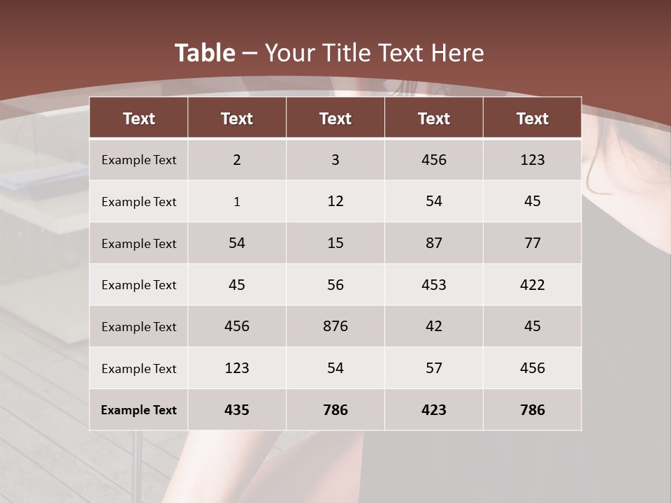 Coffee Sit Woman PowerPoint Template