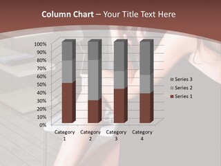 Coffee Sit Woman PowerPoint Template