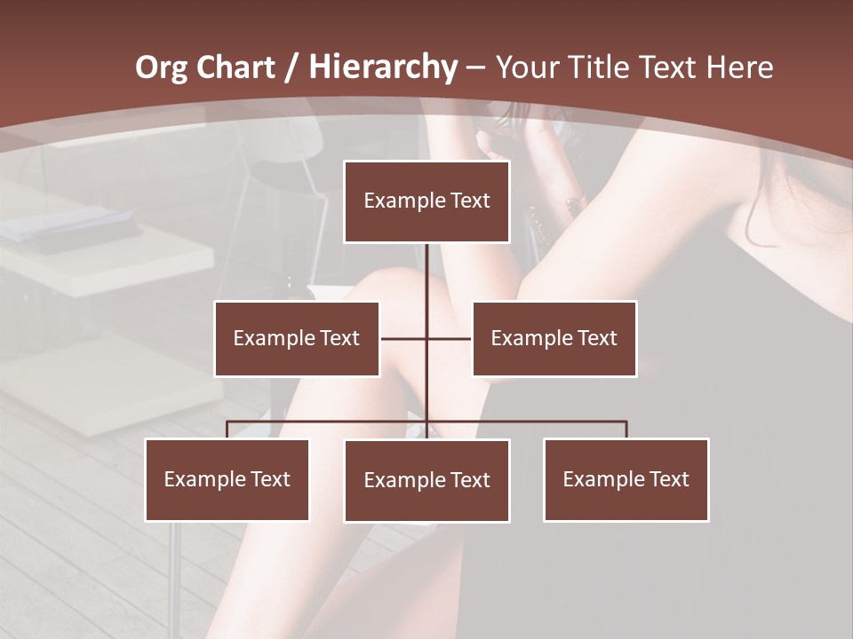 Coffee Sit Woman PowerPoint Template