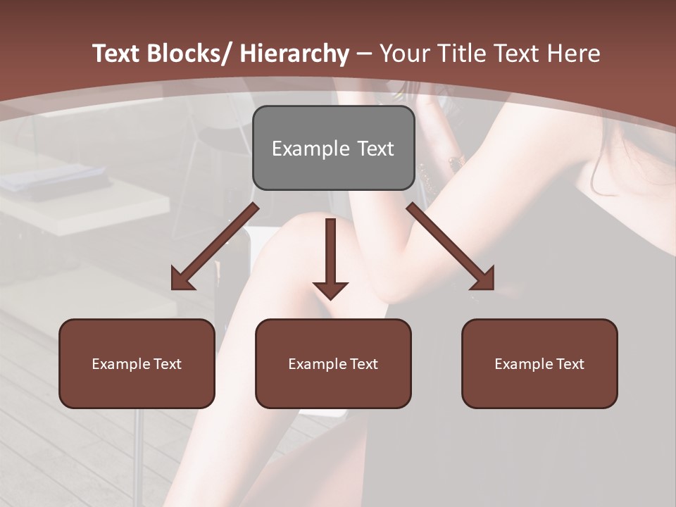 Coffee Sit Woman PowerPoint Template