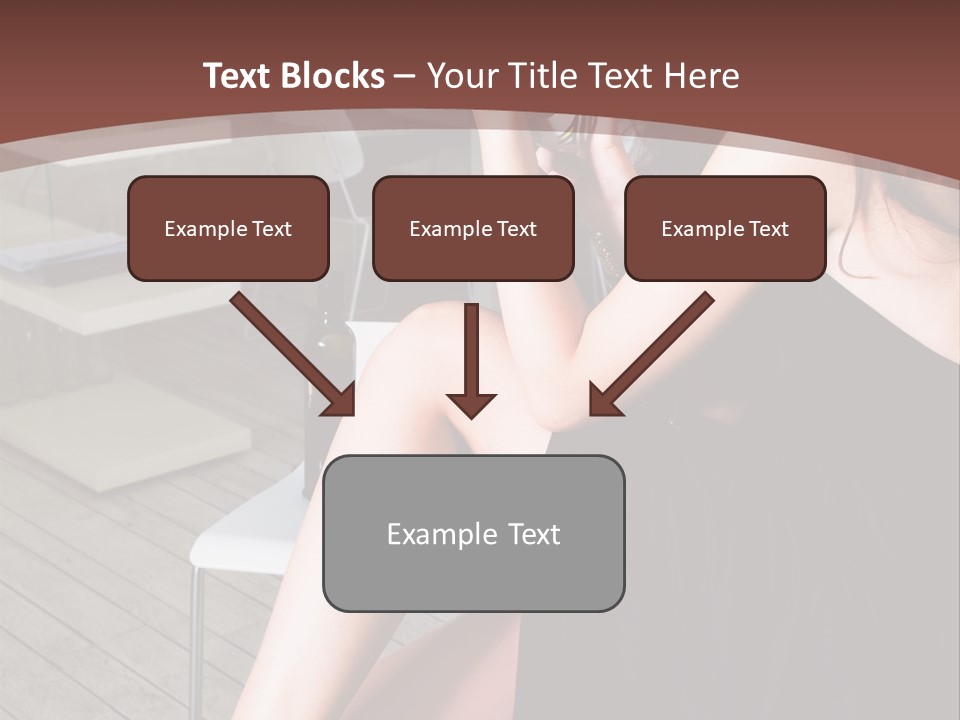 Coffee Sit Woman PowerPoint Template