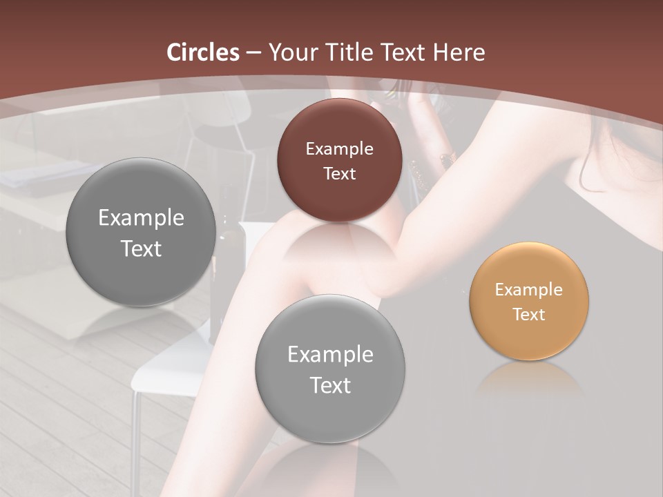 Coffee Sit Woman PowerPoint Template