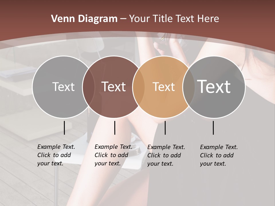 Coffee Sit Woman PowerPoint Template