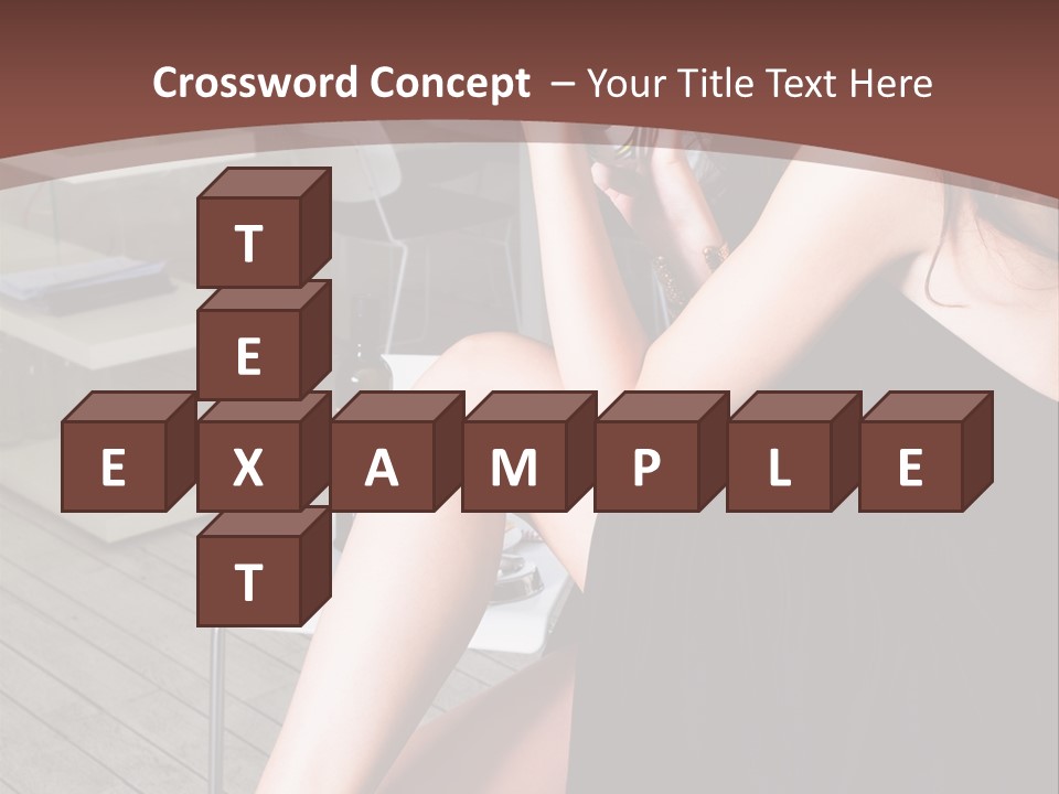 Coffee Sit Woman PowerPoint Template