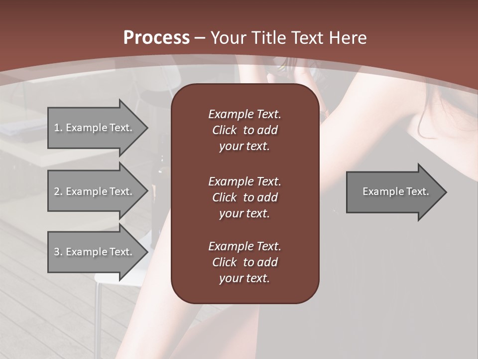Coffee Sit Woman PowerPoint Template