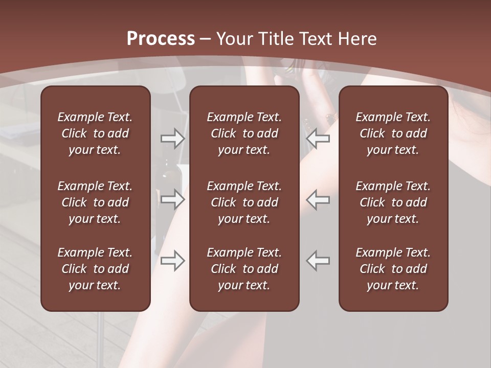 Coffee Sit Woman PowerPoint Template