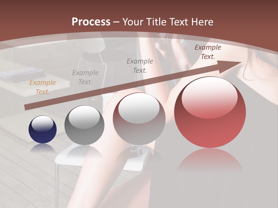 Coffee Sit Woman PowerPoint Template